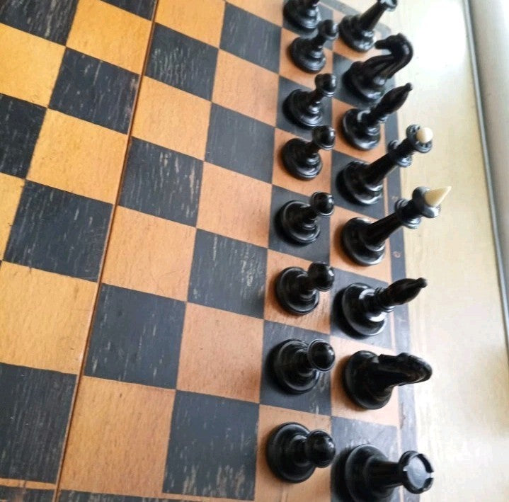 USSR board game knights and bishops in the classic Soviet style