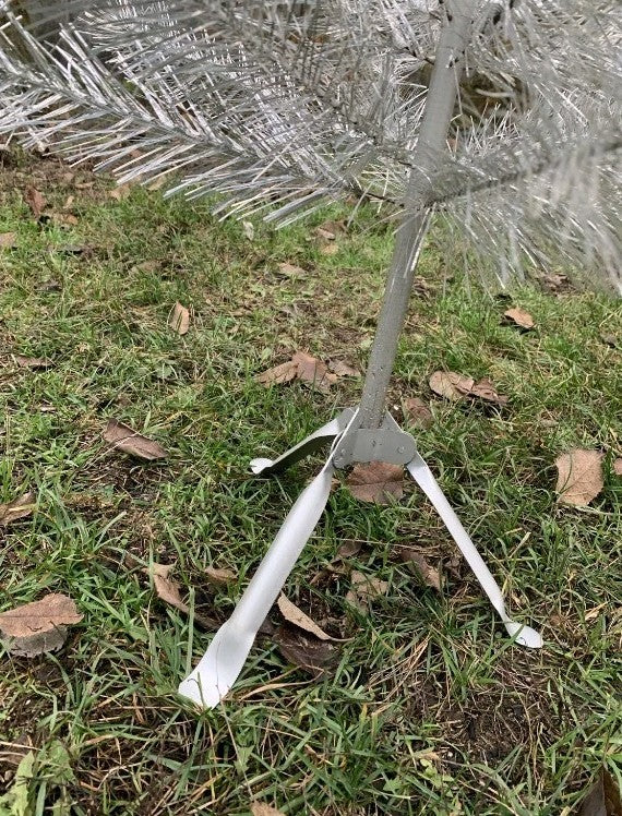 Mid-century Christmas tree from the 1970s, branch detail