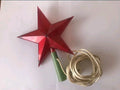 Vintage Soviet Christmas tree topper in the shape of a red star