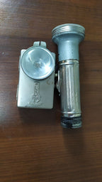 Soviet pocket signal lamp metal case with patina and surface marks – detail 12
