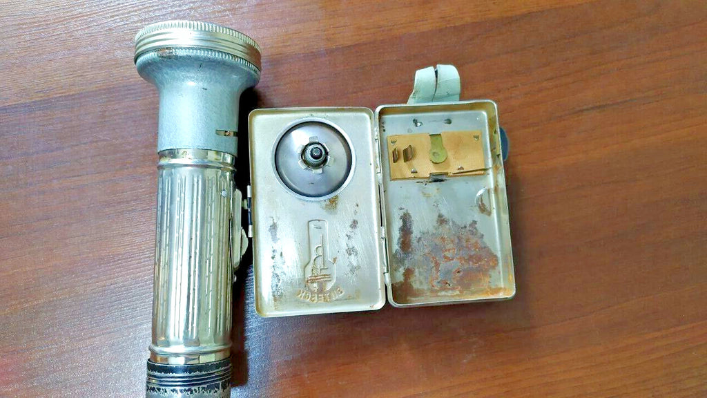 Old Soviet items: Vitebsk flashlight battery compartment – detail 16