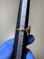 Vintage Soviet jewelry 14K gold ring on display – detail 10