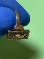 USSR gold ring side profile showing the band – detail 17