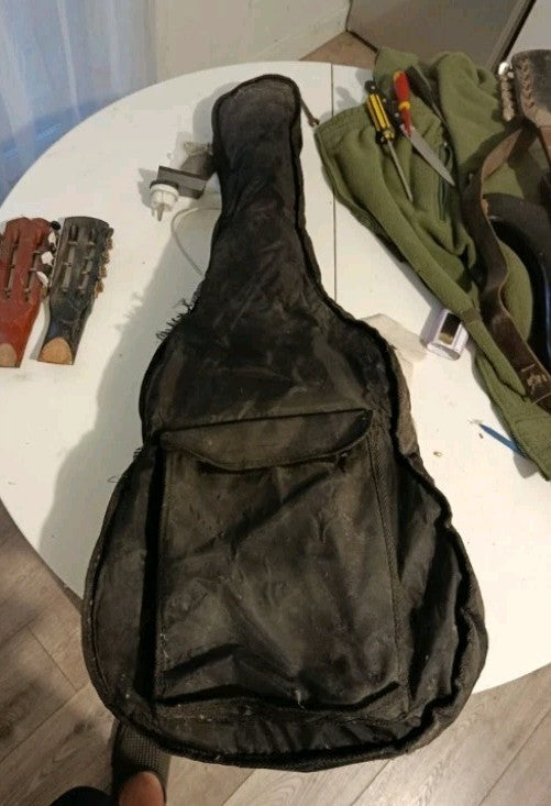 Lviv Trembita guitar with black soft carrying case – detail 7
