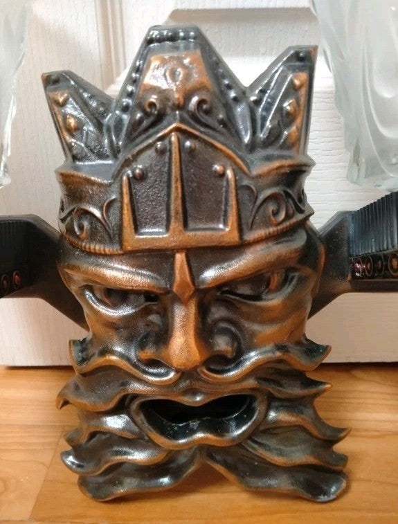 Neptune wall sconce detail with bronze-copper finish