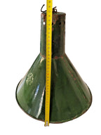 Soviet enamel lamp shade top neck with original metal hook – detail 7