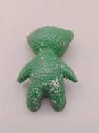 Soviet rubber toy teddy bear with textured surface