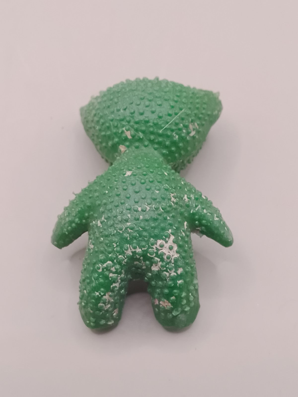 Soviet rubber toy teddy bear with textured surface
