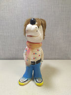 Measuring the 9 inch USSR cartoon character rubber toy – detail 10