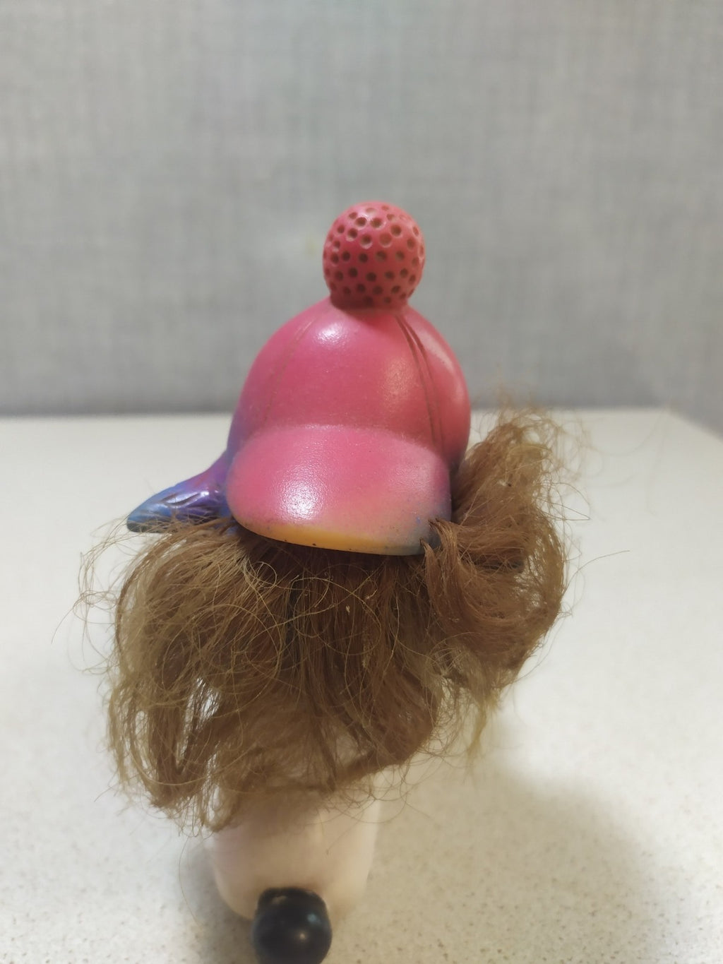 Measuring the 9 inch USSR cartoon character rubber toy – detail 7