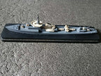 Soviet destroyer miniature on a black plastic base
