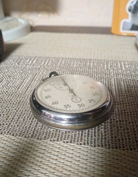 Soviet watch vintage collectible, Agat analog timer back
