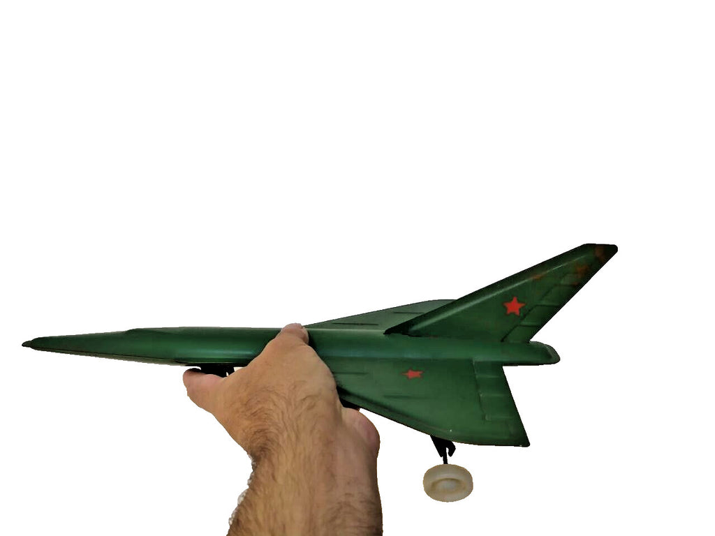 Three-wheel landing gear of the vintage USSR toy airplane – detail 10