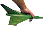Old Soviet toy jet with delta wing and long nose cone – detail 11