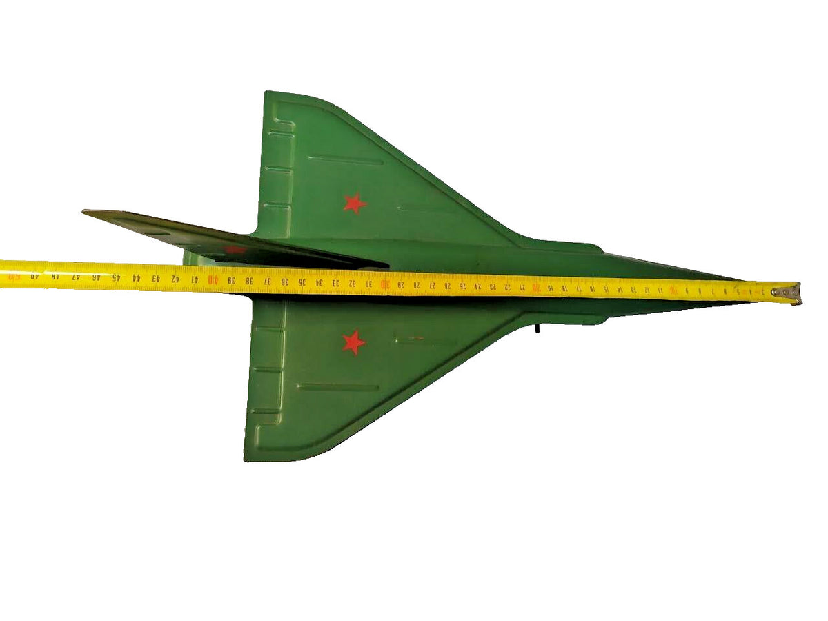 Factory price stamp 1 ruble 45 kopecks on the bottom of the Soviet toy plane – detail 12