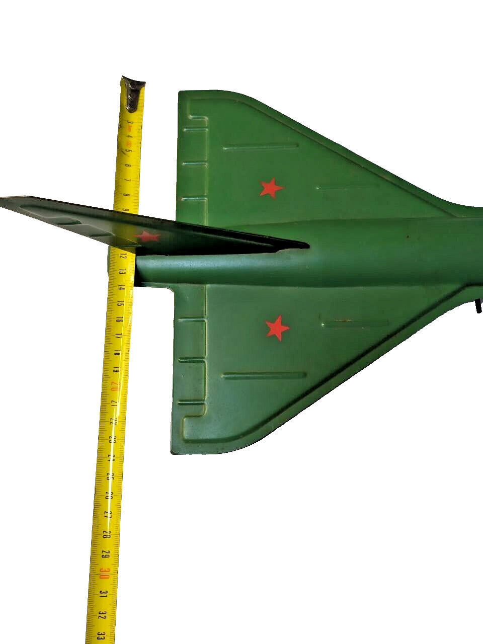Three-wheel landing gear of the vintage USSR toy airplane – detail 13