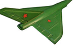 Old Soviet toy jet with delta wing and long nose cone – detail 5