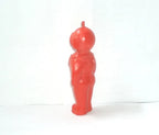 Old Soviet toys: red plastic Cosmonaut Diver figure, 10 cm tall – detail 5
