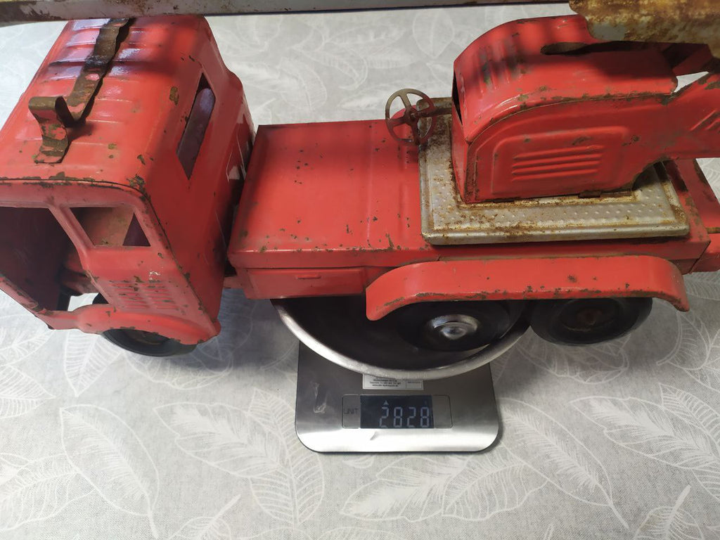 Embossed Soviet price stamp 19-82 on the rear of the toy truck – detail 15