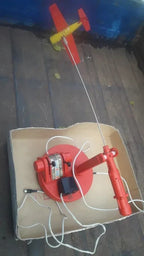 Original cardboard box of the Soviet Sport Plane toy with styrofoam insert – detail 7