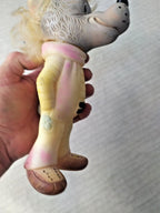 Soviet rubber toy Wolf standing 25 cm tall, front view – detail 9