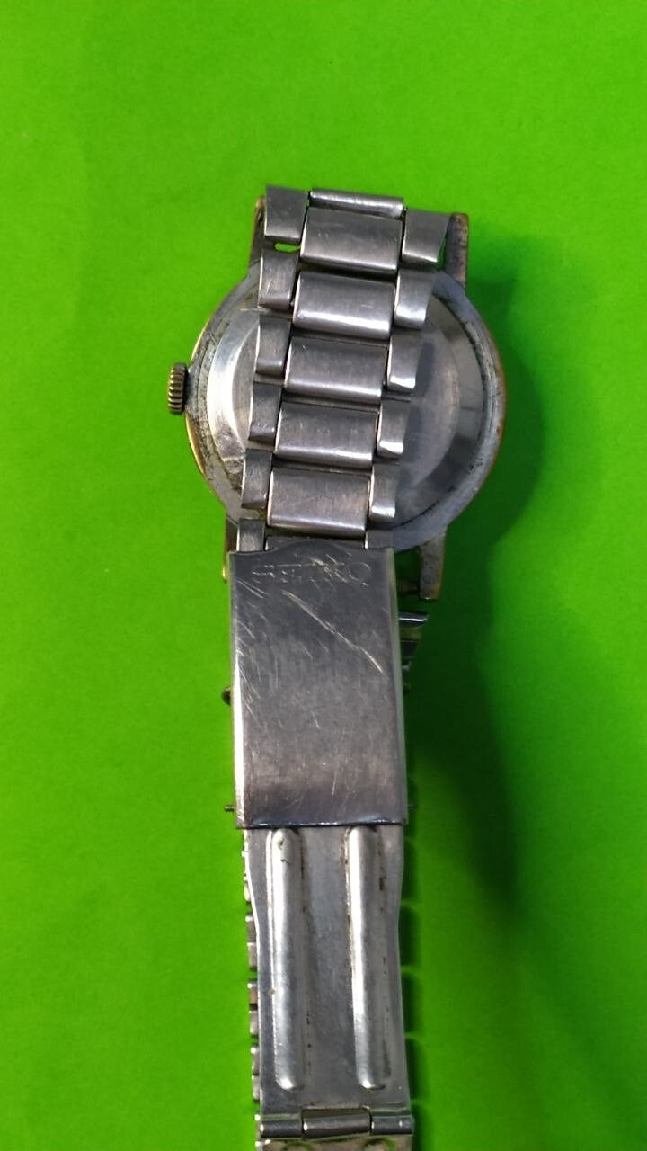 Soviet watch old ZIM on stainless steel link bracelet – detail 7