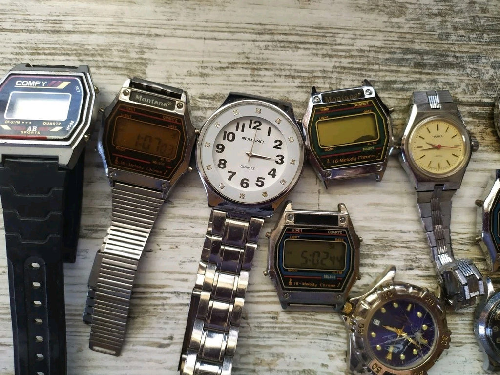 Group of vintage USSR wristwatches, some with straps – detail 8