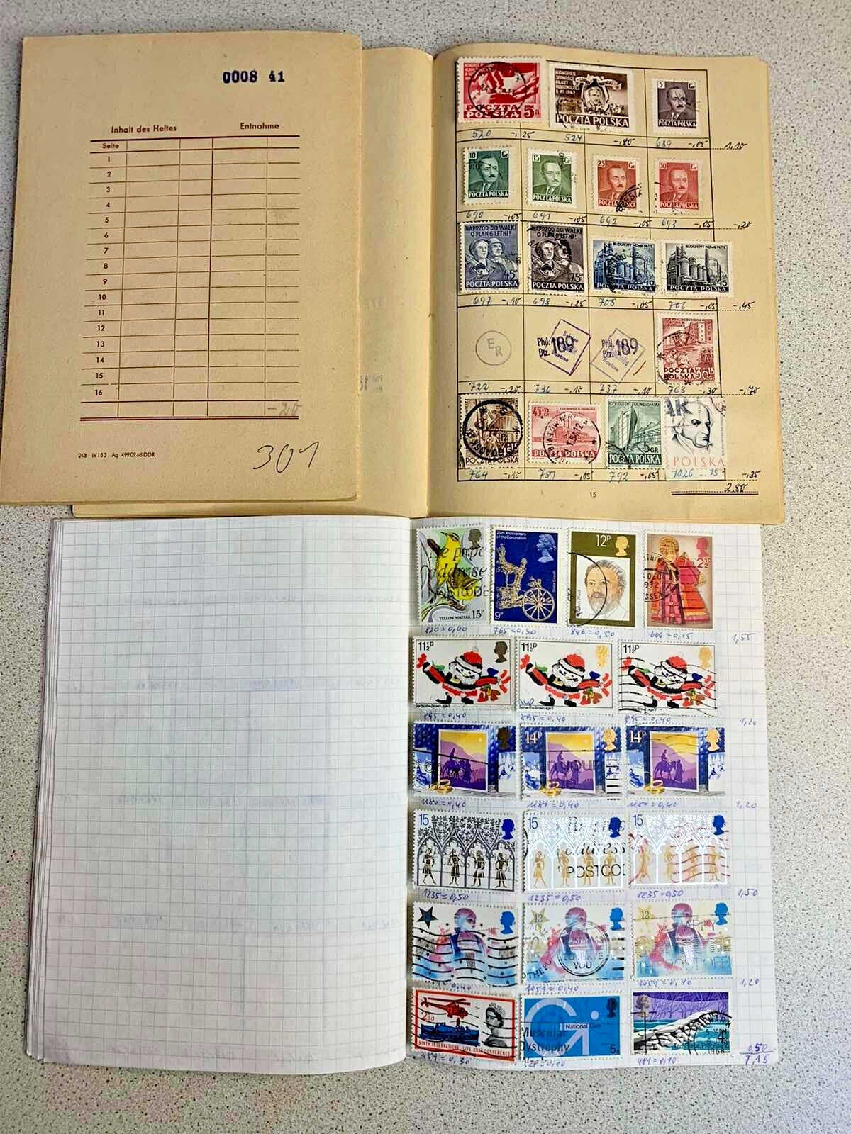 Sweden and Norway definitive stamps in a German Auswahl-Heft booklet – detail 11