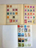 European stamps lot with handwritten collector notes and catalog values – detail 13