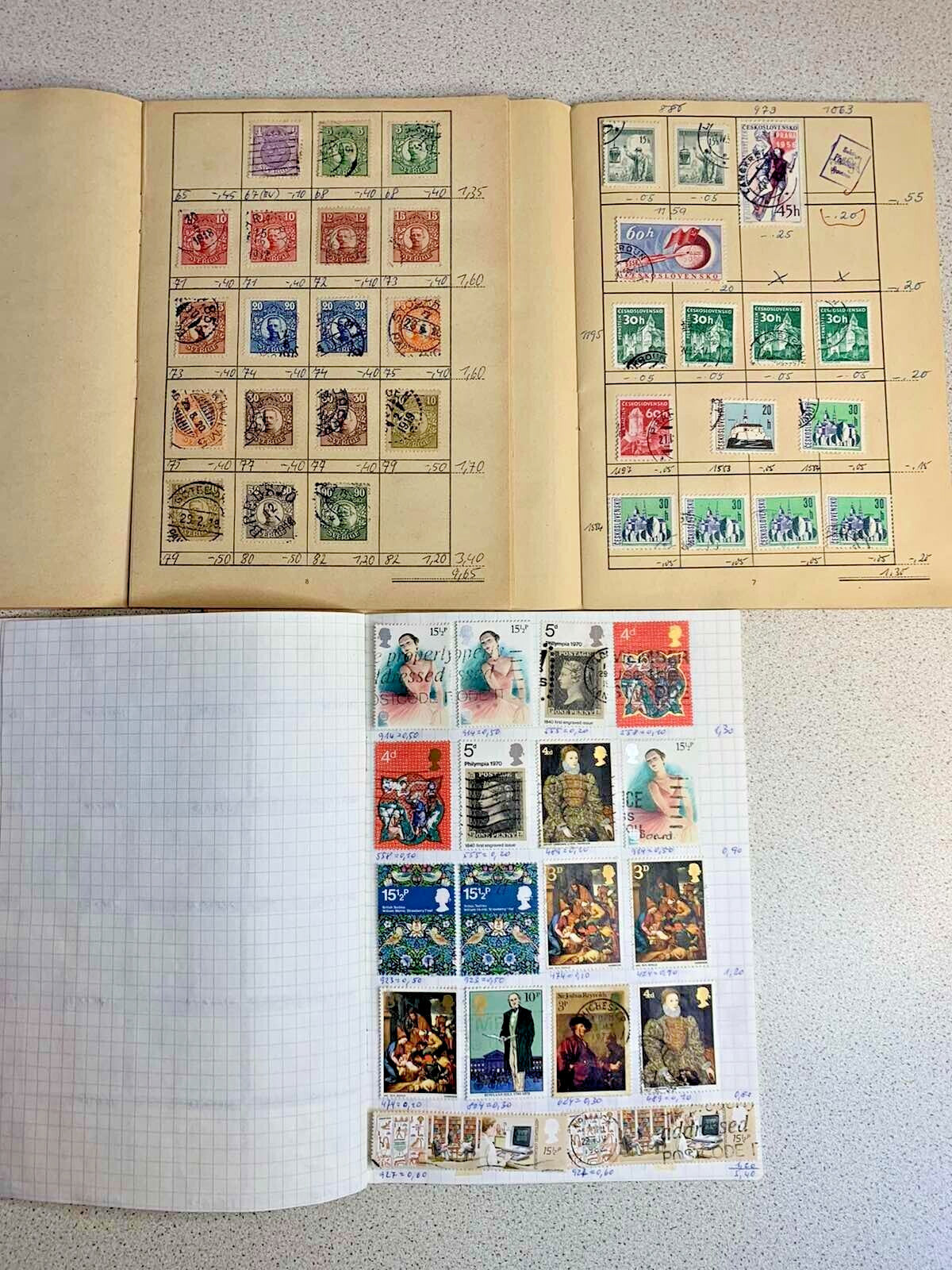 Sweden and Norway definitive stamps in a German Auswahl-Heft booklet – detail 14