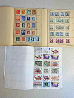 European stamps lot with handwritten collector notes and catalog values – detail 16