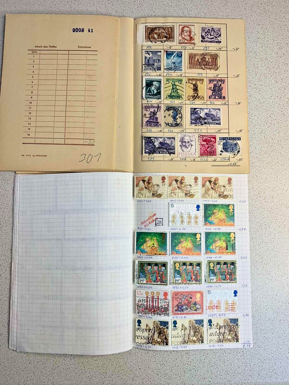 Sweden and Norway definitive stamps in a German Auswahl-Heft booklet – detail 17