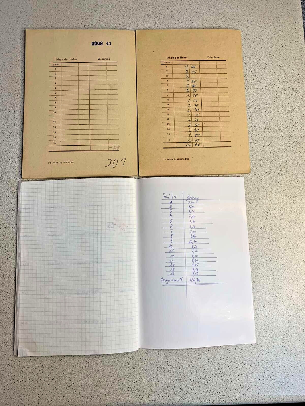 European stamps lot with handwritten collector notes and catalog values – detail 19