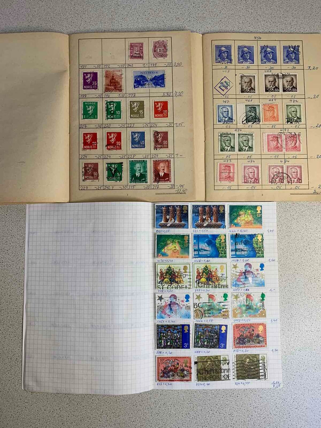 Sweden and Norway definitive stamps in a German Auswahl-Heft booklet – detail 5
