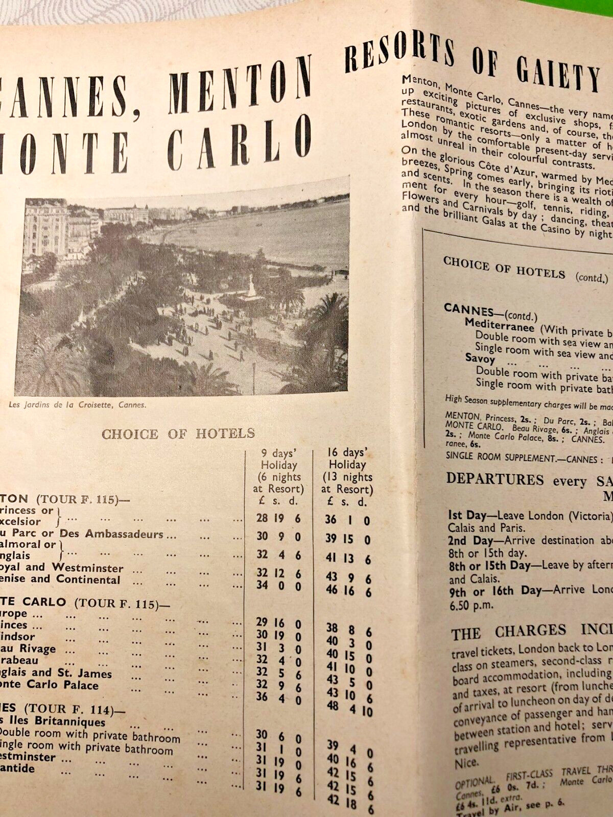 Vintage travel ephemera booklet with original staples – detail 10