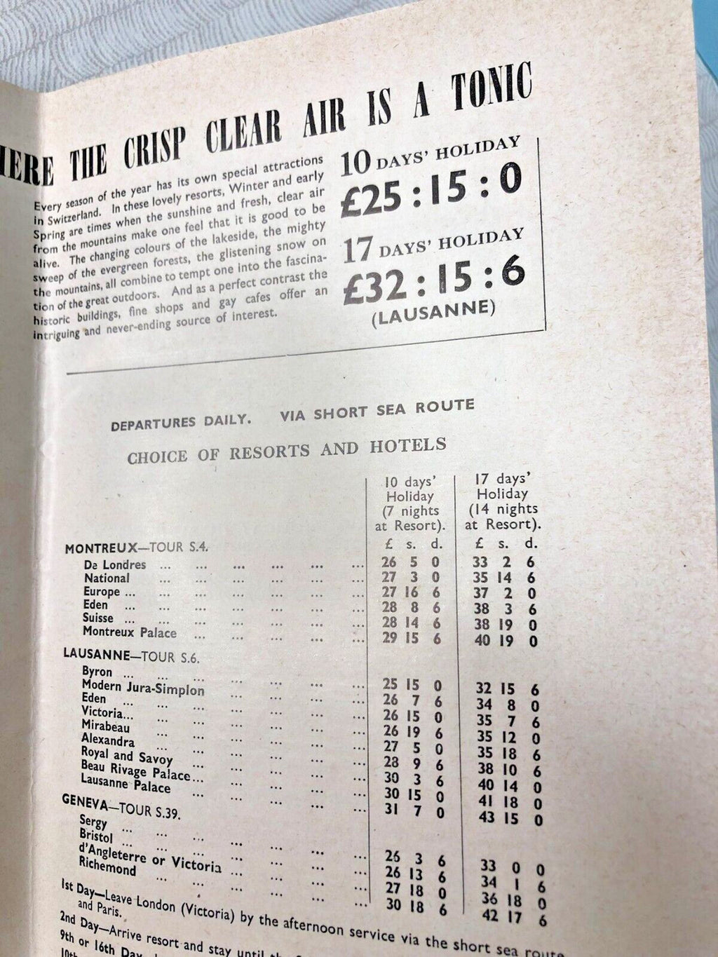 Vintage travel ephemera booklet with original staples – detail 22