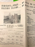 Vintage travel ephemera booklet with original staples