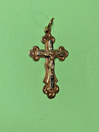 Back of the vintage gold cross – detail 6