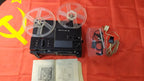 Vintage Volna-3 8mm movie projector with original leatherette hard case