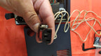 Interior of a Soviet 8mm projector showing original transformer and motor – detail 24