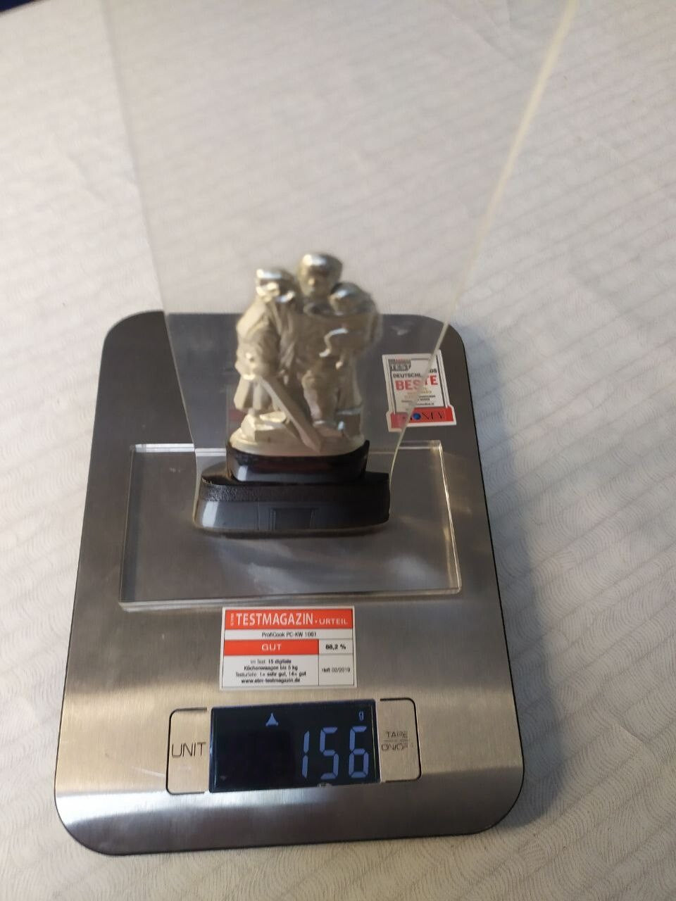 Late USSR commemorative plastic figurine, side view – detail 10