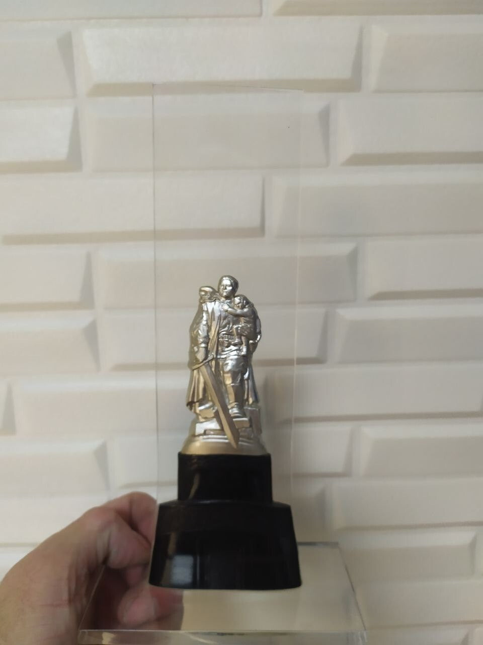 Late USSR commemorative plastic figurine, side view – detail 7