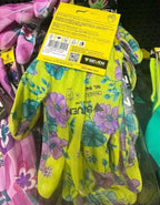 New floral work gloves for garden and household tasks
