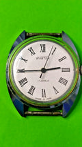 Wostok Vostok 17 jewels Soviet wristwatch with white dial and black Roman numerals