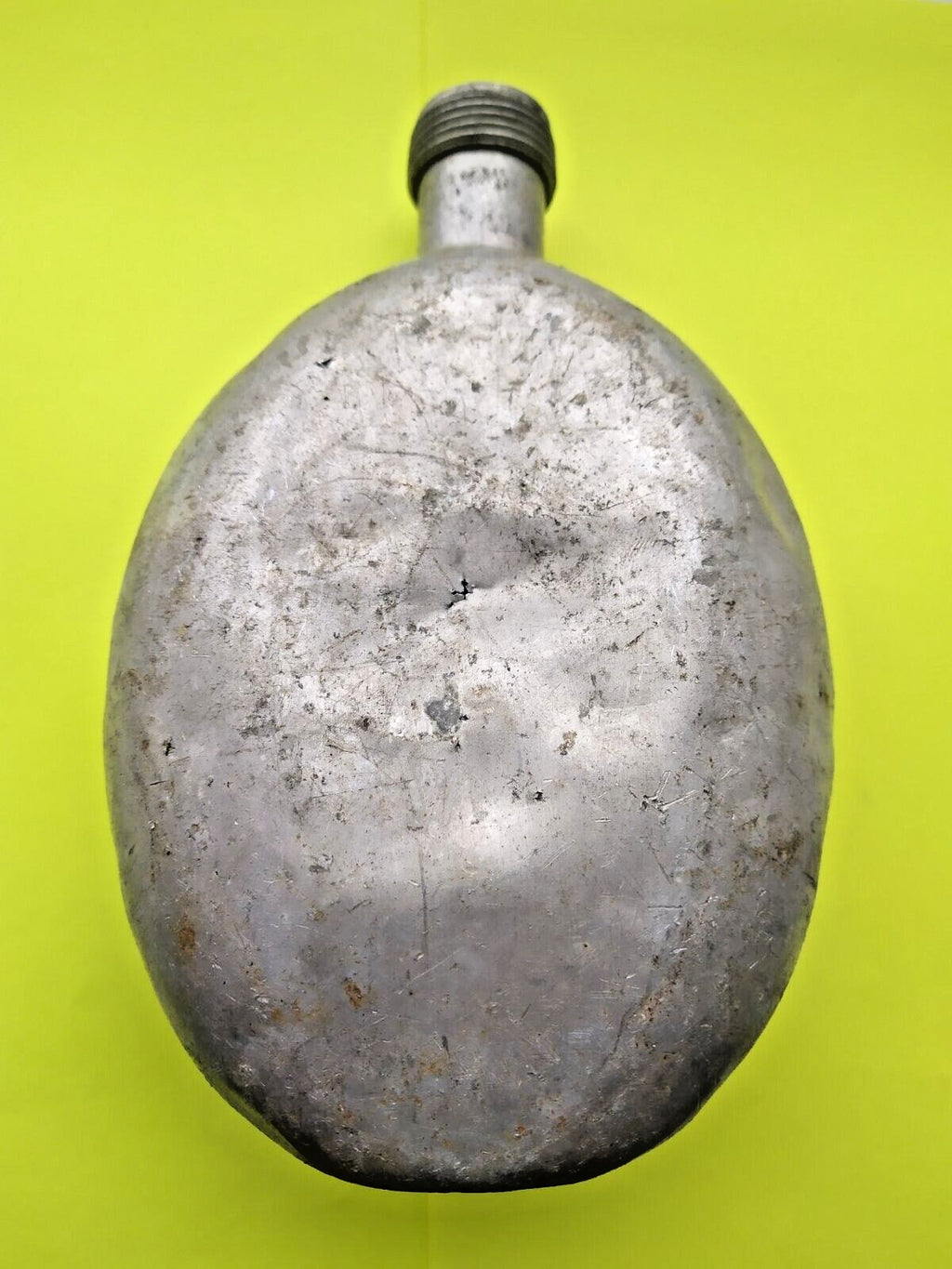 Wehrmacht Feldflasche body with puncture hole from battlefield damage