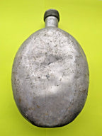 Wehrmacht Feldflasche body with puncture hole from battlefield damage