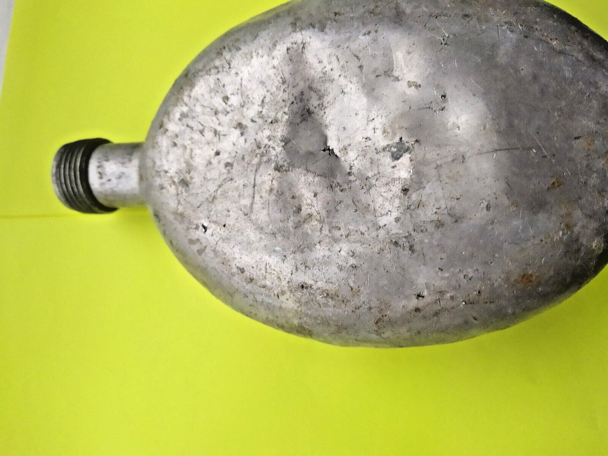 Wehrmacht Feldflasche body with puncture hole from battlefield damage – detail 6
