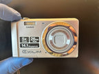 Vintage digital camera Casio Exilim EX-Z88 with screen showing live view