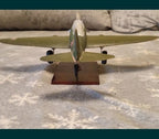 Soviet WWII airplane model close-up of broken propeller blades