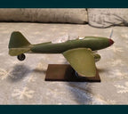 Yak-3 model in green camouflage with red star insignia on wings and tail – detail 5